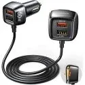 Ainope 60W 4x USB-A Family Car Charger w/ 2x QuickCharge 3.0 Ports