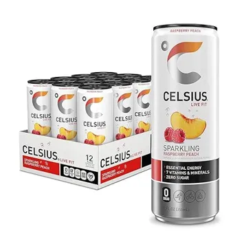 Celsius Sparkling Raspberry Peach 12oz Energy Drink