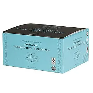 [S&S]: 50-Count & Sons Organic Earl Grey Supreme Teabags