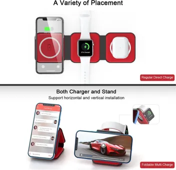 Ucomx Nano 3-in-1 Foldable Magnetic Charger (iPhone