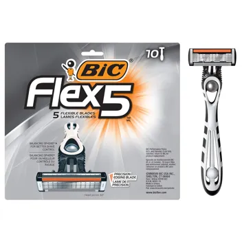 BIC Flex 5 Titanium 5-Blade Disposable Razor Set (6-Piece)