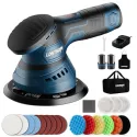 LDHTHOPI 2000mAh 12V Cordless Buffer Polisher w/ 8 Speeds