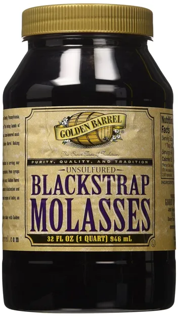 Barrel Unsulfured Black Strap molasses, 32 oz