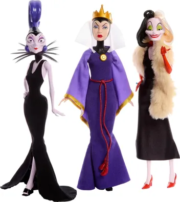 Disney Villains Collection Official Fashion Dolls (Amazon Exclusive)