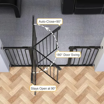 Cumbor 29.7-46" Baby Gate for Stairs (Save 27%)