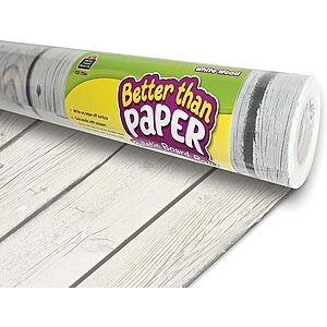 4' x 12' Better Than Paper Bulletin Board Roll (White Wood) & More