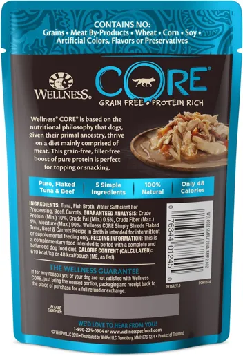 Wellness Natural Pet Food Simply Shreds Variety Pack (2.8oz Pouch, )