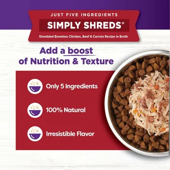 Wellness Natural Pet Food Simply Shreds Variety Pack (2.8oz Pouch, )