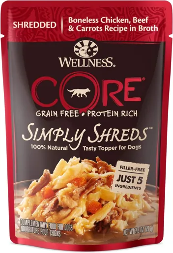 Wellness Natural Pet Food Simply Shreds Variety Pack (2.8oz Pouch, )