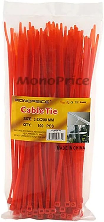 Cable Tie 8 inch 40LBS, 100pcs/Pack