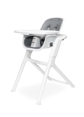 4moms Baby Connect High Chair w/ Magnetic Tray Attachment (White/Grey)