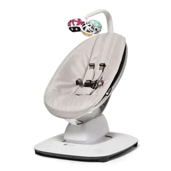 4moms Baby Connect High Chair w/ Magnetic Tray Attachment (White/Grey)