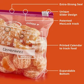 Hefty Slider Storage Calendar Bags