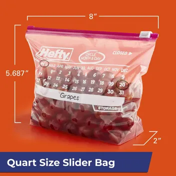 Hefty Slider Storage Calendar Bags