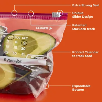 Hefty Slider Storage Calendar Bags