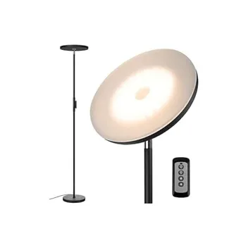 JOOFO Floor Lamp with Remote & Touch Control (Black)