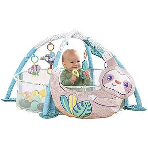 Infantino 4-in-1 Jumbo Baby Activity Center & Play Mat w/ Ball Pit (Sloth)