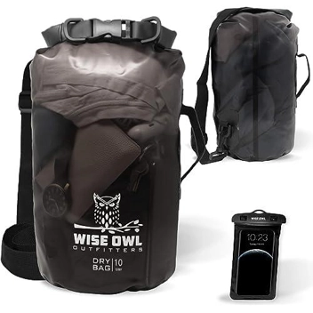 Wise Owl Outfitters Waterproof Dry Bag Backpack + Waterproof Phone Case