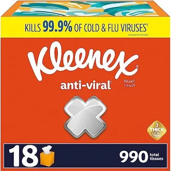 3-Ply Anti-Viral Facial Tissues (990-Count)