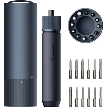 Hoto Pro 1500mAh 3-Torque Electric Cordless Screwdriver Set with 12-Bits