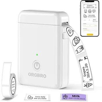 Orgbro X1 Portable Bluetooth Mini Label Printer