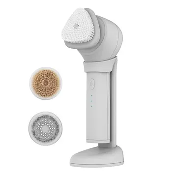 skn All-in-One Daily Glow Facial Cleansing Brush with 3x Attachments