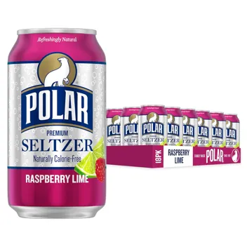 Polar Seltzer Water Lime, 12 fl oz cans