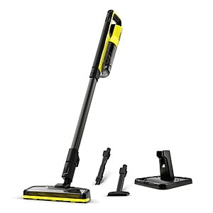 Kärcher - VC 4 Cordless 2-1 Stick Vacuum Cleaner - Lightweight -For Hard Floors, Carpets, Pet Fur & More - Handheld - Boost Suction - With Attachments,Yellow