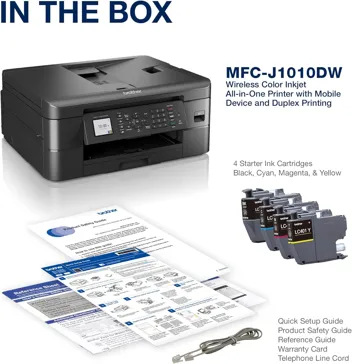 MFC-J1010DW Wireless Color Inkjet All-in-One Printer