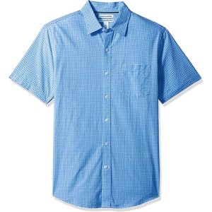 Slim-Fit Short-Sleeve Poplin Shirt (Various Colors)