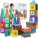 Magnetic Tiles Building Blocks Set (100-Piece)