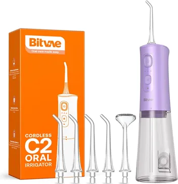 C5 Cordless Rechargeable Water Flosser w/ Teeth Picks