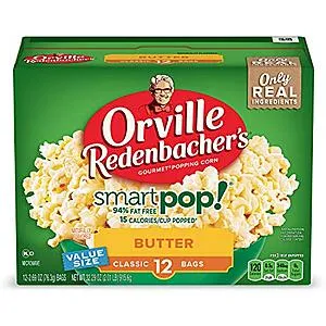 [S&S]: 12-Count 2.69-Oz Orville Redenbacher's SmartPop! Butter Microwave Popcorn (Classic)