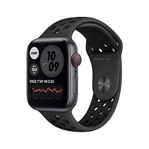 Watch Nike SE (1st Gen) GPS + Cellular 44mm Space Gray Aluminum Case Anthracite/Black Nike Sport Band