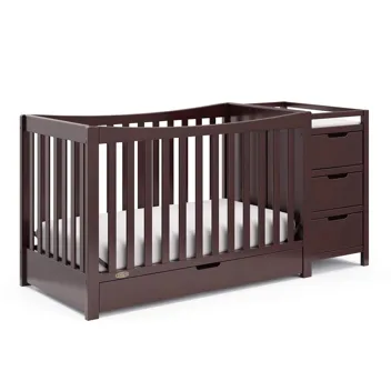 4-in-1 Remi All-in-One Convertible Crib w/ 3 Storage Drawers & Changer (Various Colors)