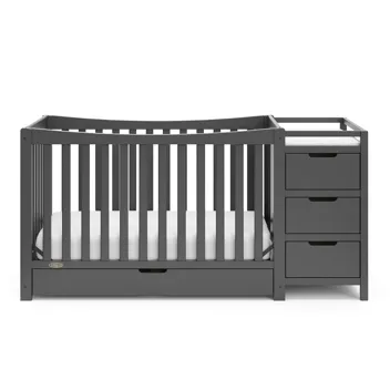 4-in-1 Remi All-in-One Convertible Crib w/ 3 Storage Drawers & Changer (Various Colors)