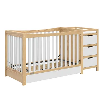 4-in-1 Remi All-in-One Convertible Crib w/ 3 Storage Drawers & Changer (Various Colors)