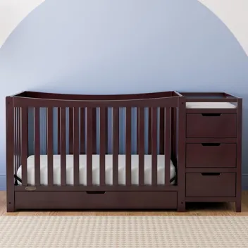 4-in-1 Remi All-in-One Convertible Crib w/ 3 Storage Drawers & Changer (Various Colors)