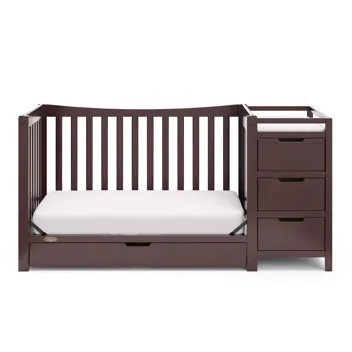 4-in-1 Remi All-in-One Convertible Crib w/ 3 Storage Drawers & Changer (Various Colors)