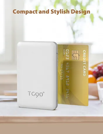 TG90 6000mAh Portable Mini Power Bank w/ Built-in Cables