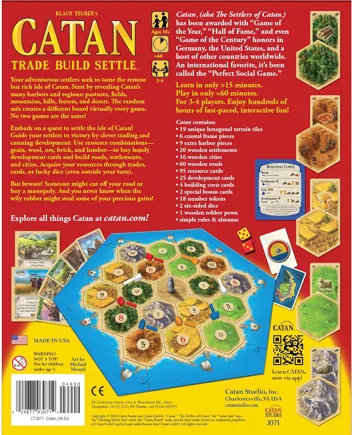 Catan (Base Game) Adventure Board Game Amazon