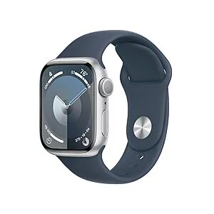 Watch Series 9 GPS 41mm Smartwatch with Storm Blue Aluminum Case & Silver Sport Band (Size M/L)