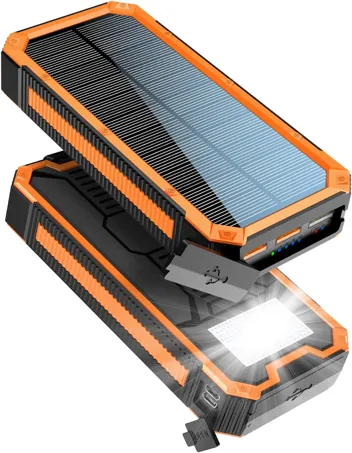 Ffnpua 30000mAh Solar Power Bank