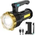 10000lm 8-Mode USB-Rechargeable COB LED Flashlight