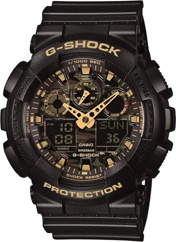 GA-100 XL Series G-Shock Quartz 200M WR Shock Resistant Watch