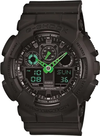 GA-100 XL Series G-Shock Quartz 200M WR Shock Resistant Watch