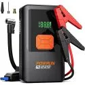 Powrun P8 3000A 12V Jump Starter with 150 PSI Tire Inflator (Up to 9L Gas, 7.5L Diesel)