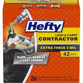 Load & Carry Heavy Duty Contractor Large Trash Bags (42-Gallon, 26-Count)