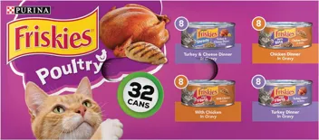Friskies 5.5oz Gravy Wet Cat Food, Poultry Shreds