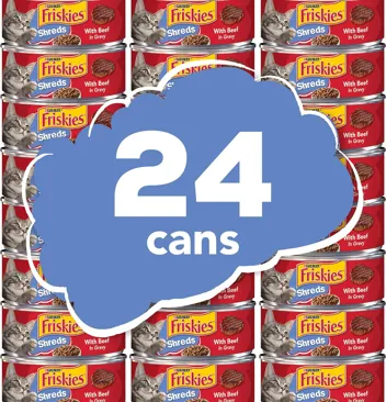 Friskies 5.5oz Gravy Wet Cat Food, Poultry Shreds